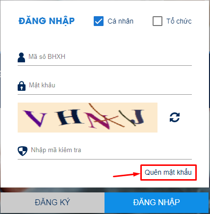 Cấp lại mật khẩu ứng dụng VssID  miễn phí qua email