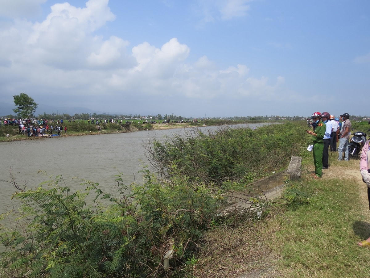 Đoạn sông phát hiện thi thể người bị nạn.