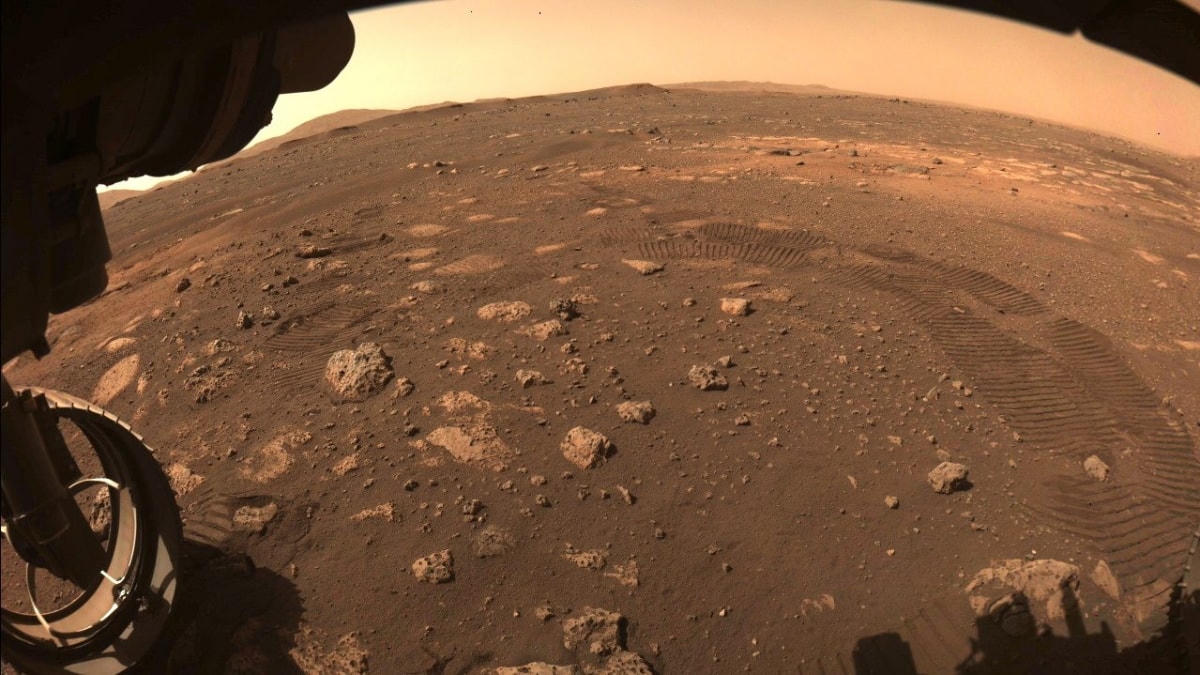 Những hình ảnh được tàu thám hiểm Perseverance ghi lại khi di chuyển trên bề mặt sao Hỏa. Ảnh: NASA.