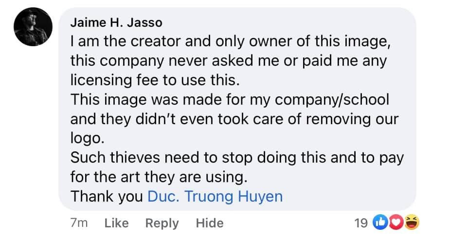 Jamie Jasso xác nhận bức ảnh thuộc sở hữu của mình