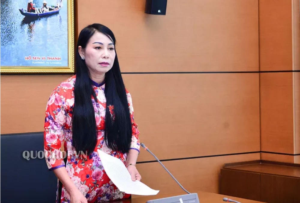 Bà Hoàng Thị Thuý Lan, Trưởng đoàn Đại biểu Quốc hội tỉnh Vĩnh Phúc. Ảnh: Quochoi.vn.