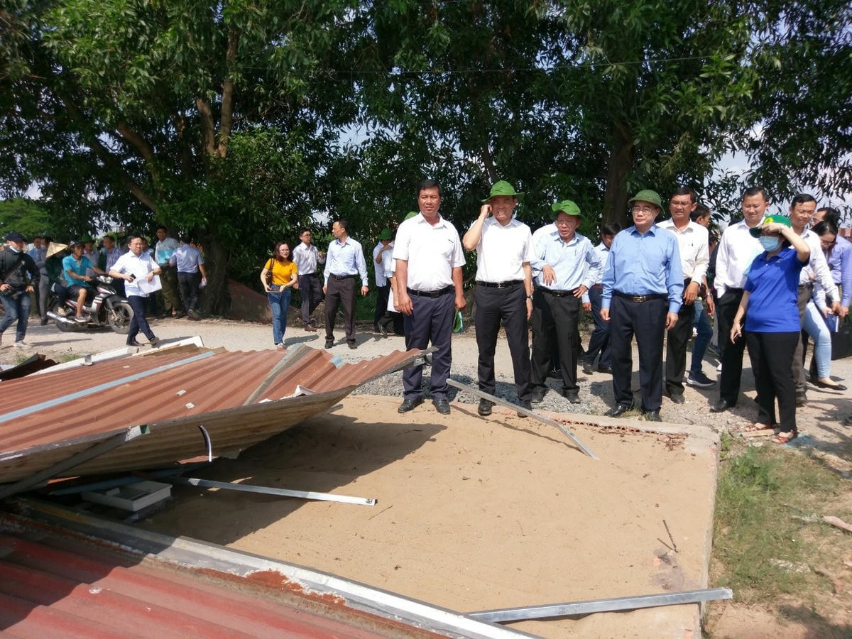 Kiểm tra tình hình quản lý đất đai tại huyện ngoại thành.