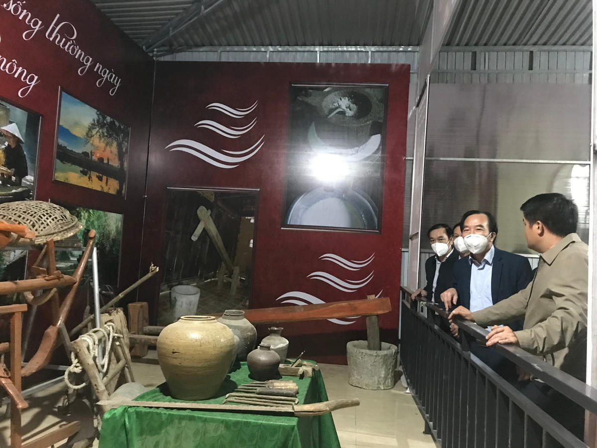 Mô hình "Ngôi nhà trí tuệ" của thôn giáo toàn tòng Đông Đoài có nhiều nét đặc sắc.