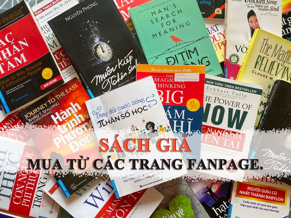Sách giả được bày bán công khai trên các trang mạng.