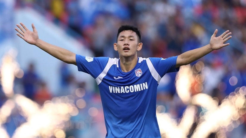 Tiền vệ trẻ Hai Long của Than Quảng Ninh sở hữu nhiều tiềm năng để trở thành một ngôi sao lớn. Ảnh: Vietnam+.