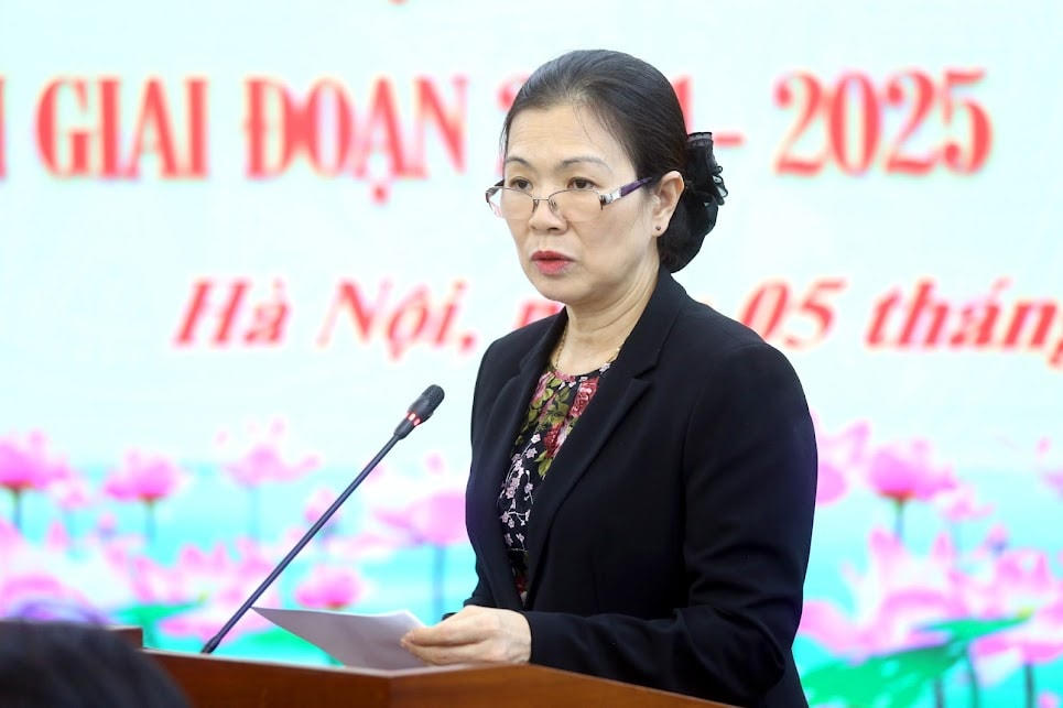 Phó Chủ tịch Trương Thị Ngọc Ánh phát biểu tại hội nghị.