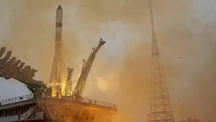 Tên lửa mang Soyuz 2.1b với vệ tinh Arktika-M được phóng từ sân bay vũ trụ Baikonur.