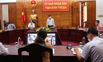 UBND tỉnh Bình Thuận họp khẩn chỉ đạo công tác phòng chống dịch.