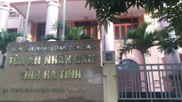 Trụ sở tòa án nhân dân tỉnh Hà Tĩnh.