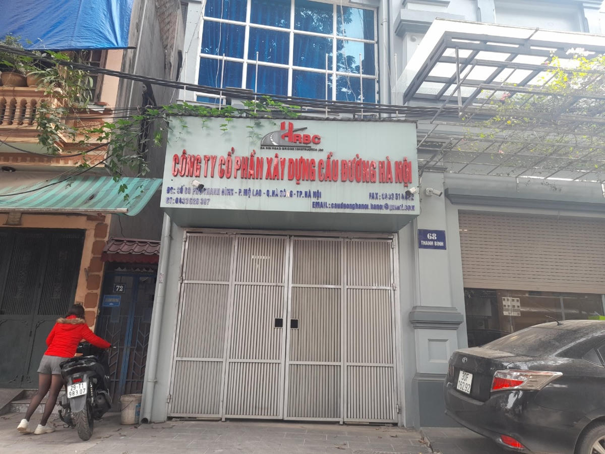 Trụ sở Công ty cổ phần Xây dựng cầu đường Hà Nội.