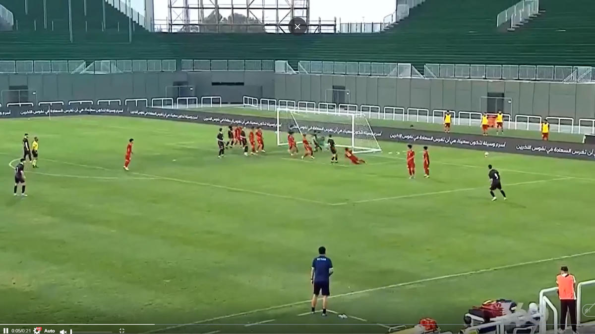 U23 Croatia gặp nhiều khó khăn để tiếp cận khung thành U23 Việt Nam.
