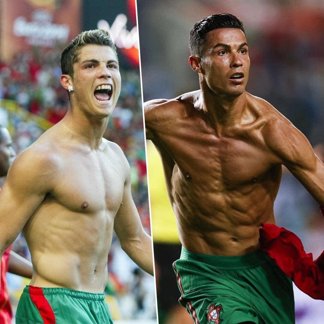 Neymar bị mang ra so sánh với Ronaldo, cầu thủ 36 tuổi nhưng thân hình còn đẹp hơn hồi trẻ.