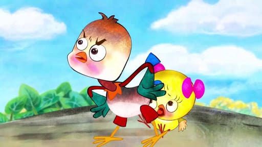 Cảnh trong phim hoạt hình Anh và em.