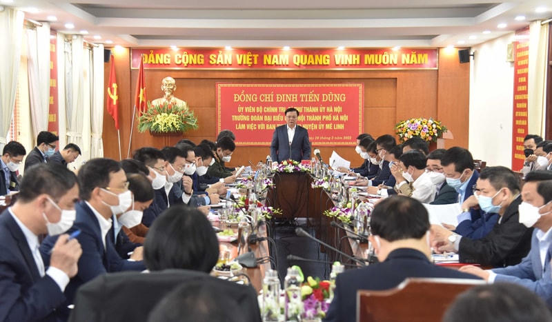 Toàn cảnh buổi làm việc.