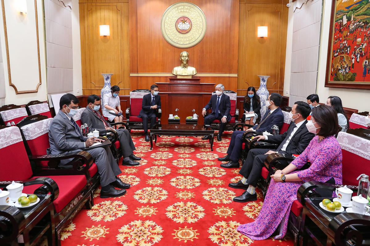 Quang cảnh buổi tiếp.
