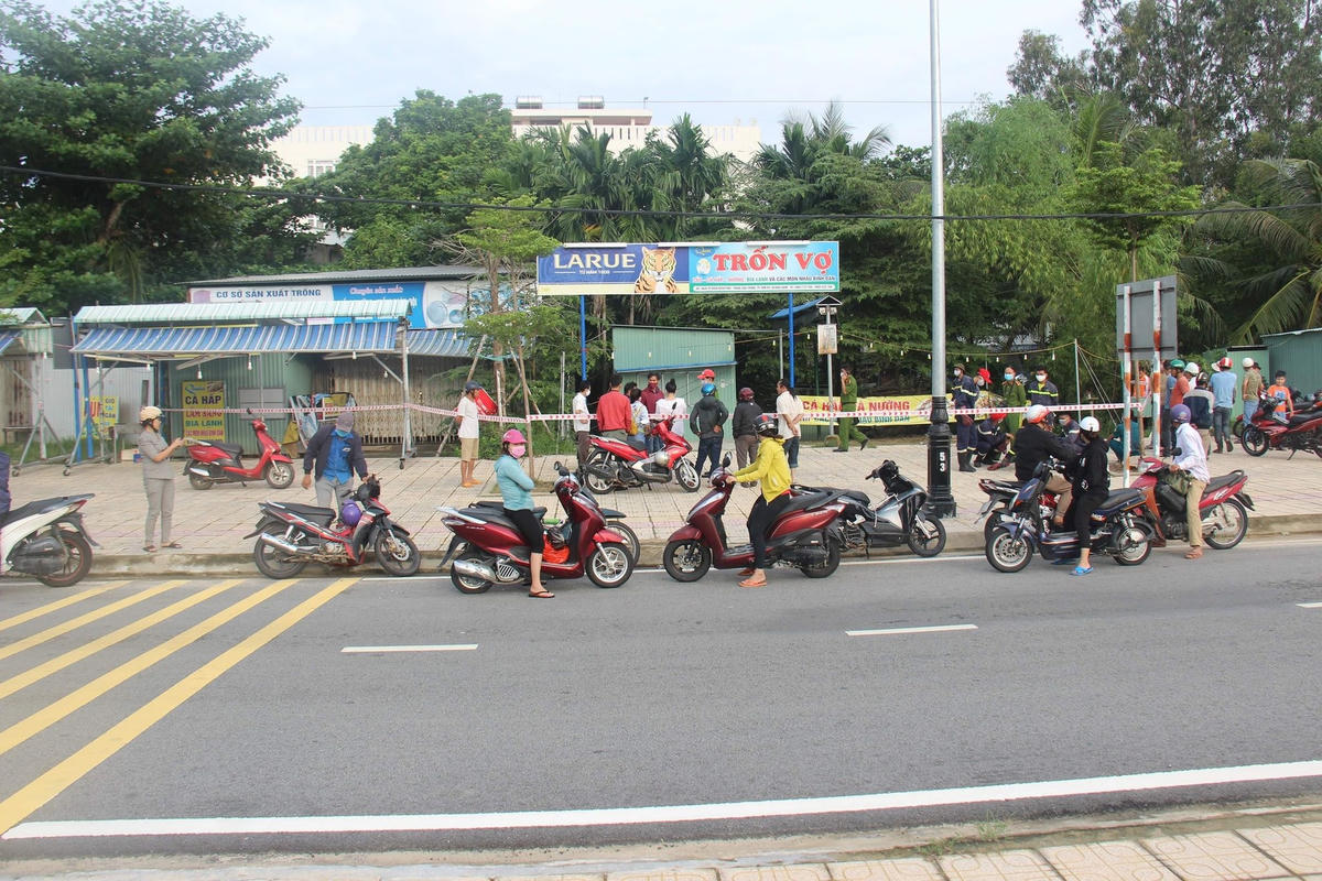 Khu vực nơi phát hiện thi thể của bà D..