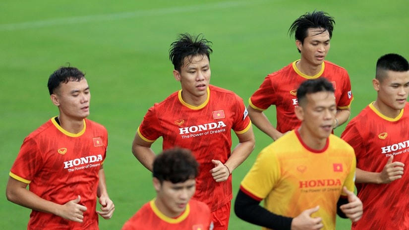 Đội tuyển Việt Nam nằm ở bảng B cùng với Malaysia, Indonesia, Lào và Campuchia ở AFF Cup 2020. Ảnh: VFF.