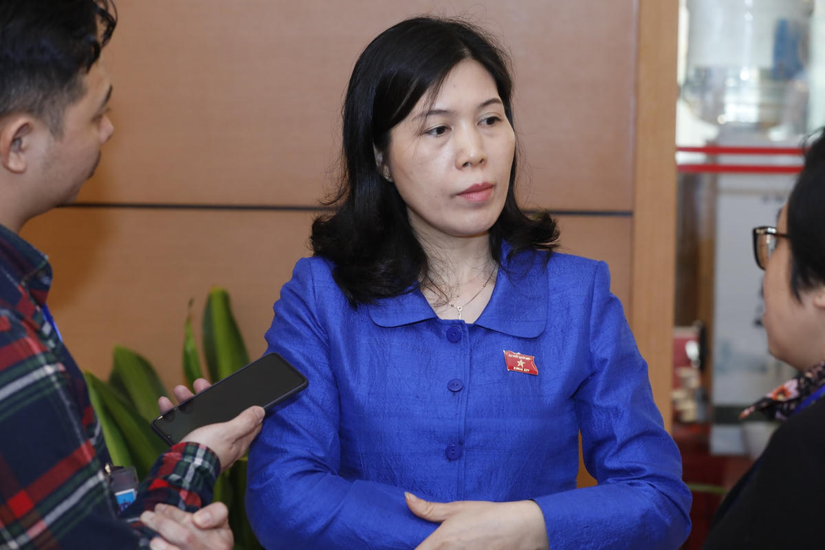 Bà Trần Thị Phương Hoa - ĐBQH, Bí thư Quận ủy Cầu Giấy, Hà Nội. Ảnh: Quang Vinh.