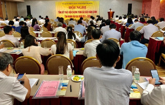 Hội nghị tổng kết thực hiện cải cách hành chính của Khánh Hòa.