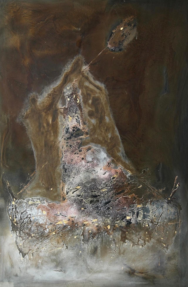 Tác phẩm Tâm thức của họa sĩ Đinh Quân.