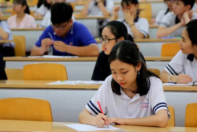 Thí sinh thi đánh giá năng lực. Ảnh tư liệu.