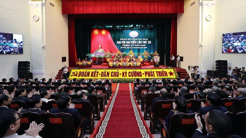 Đại hội Đảng bộ tỉnh Hà Nam.