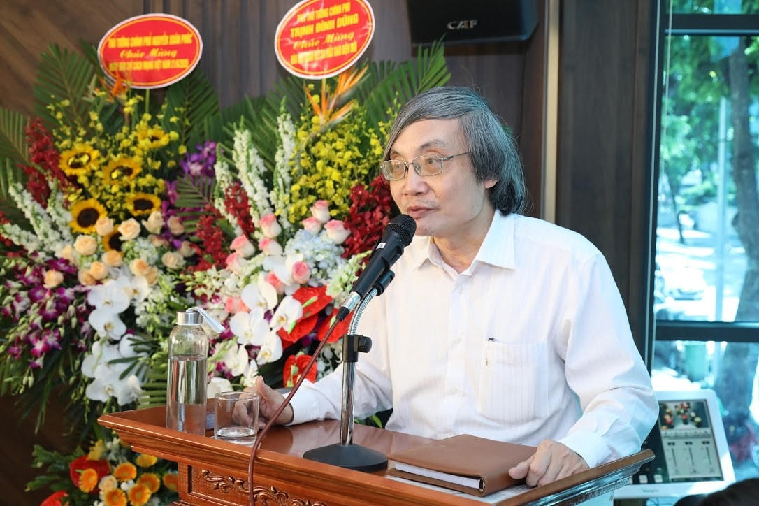 Phó Tổng Biên tập Báo Đại Đoàn Kết Nguyễn Quốc Khánh phát biểu tại buổi Lễ. (Ảnh: Quang Vinh).