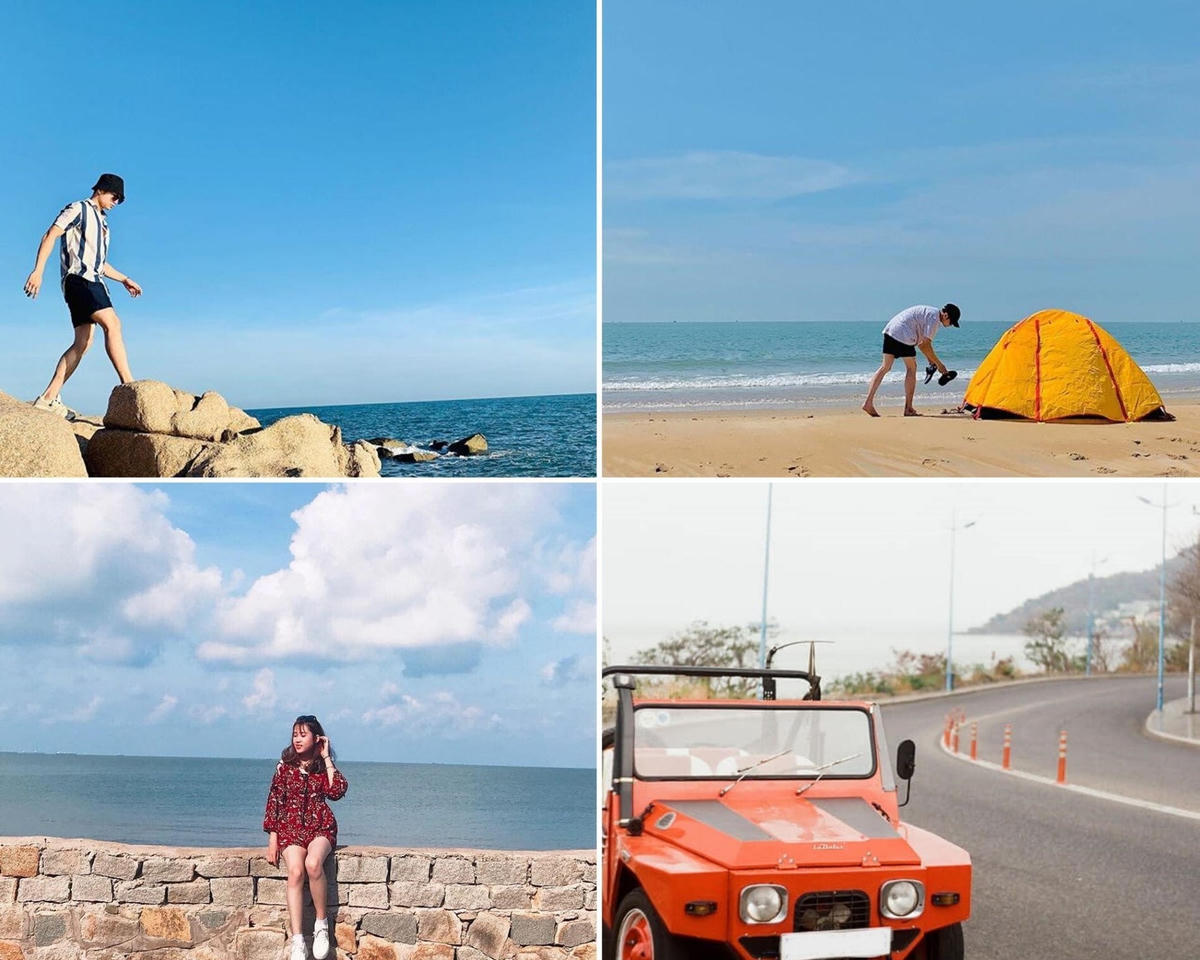 Ảnh 10: Biển Vũng Tàu xanh trong và hoàn toàn vắng bóng rác thải (Ảnh: @trinhduy.hoang, Mỹ Lai, Trịnh Khả Ái)