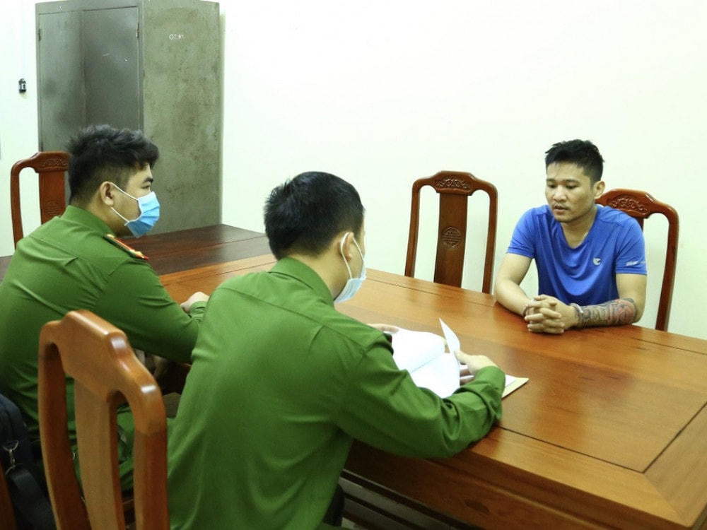 Đối tượng Lê Anh Tú tại CQĐT.