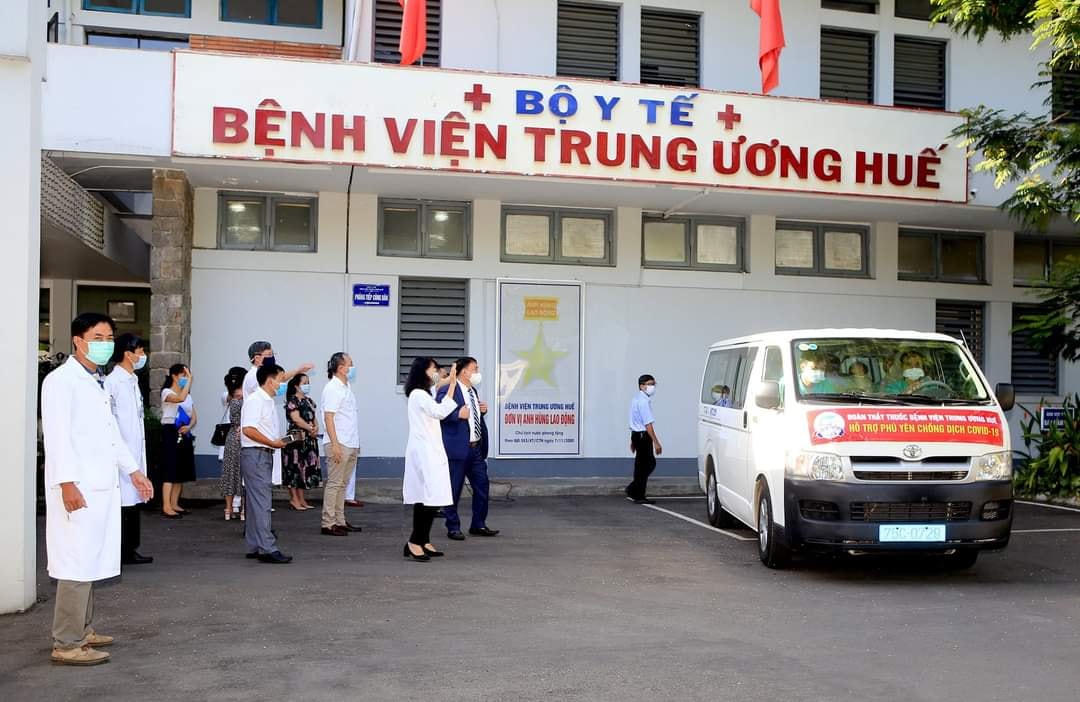 Đoàn y, bác sĩ của Bệnh viện Trung ương Huế sẽ đến Phú Yên hỗ trợ điều trị các ca bệnh nặng.
