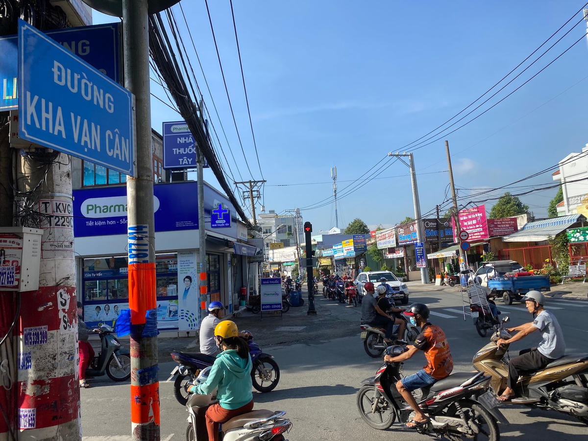 Đường Kha Vạn Cân ở quận Thủ Đức đang bị đặt sai, tên đúng phải là Kha Vạng Cân. Ảnh: Dân trí.