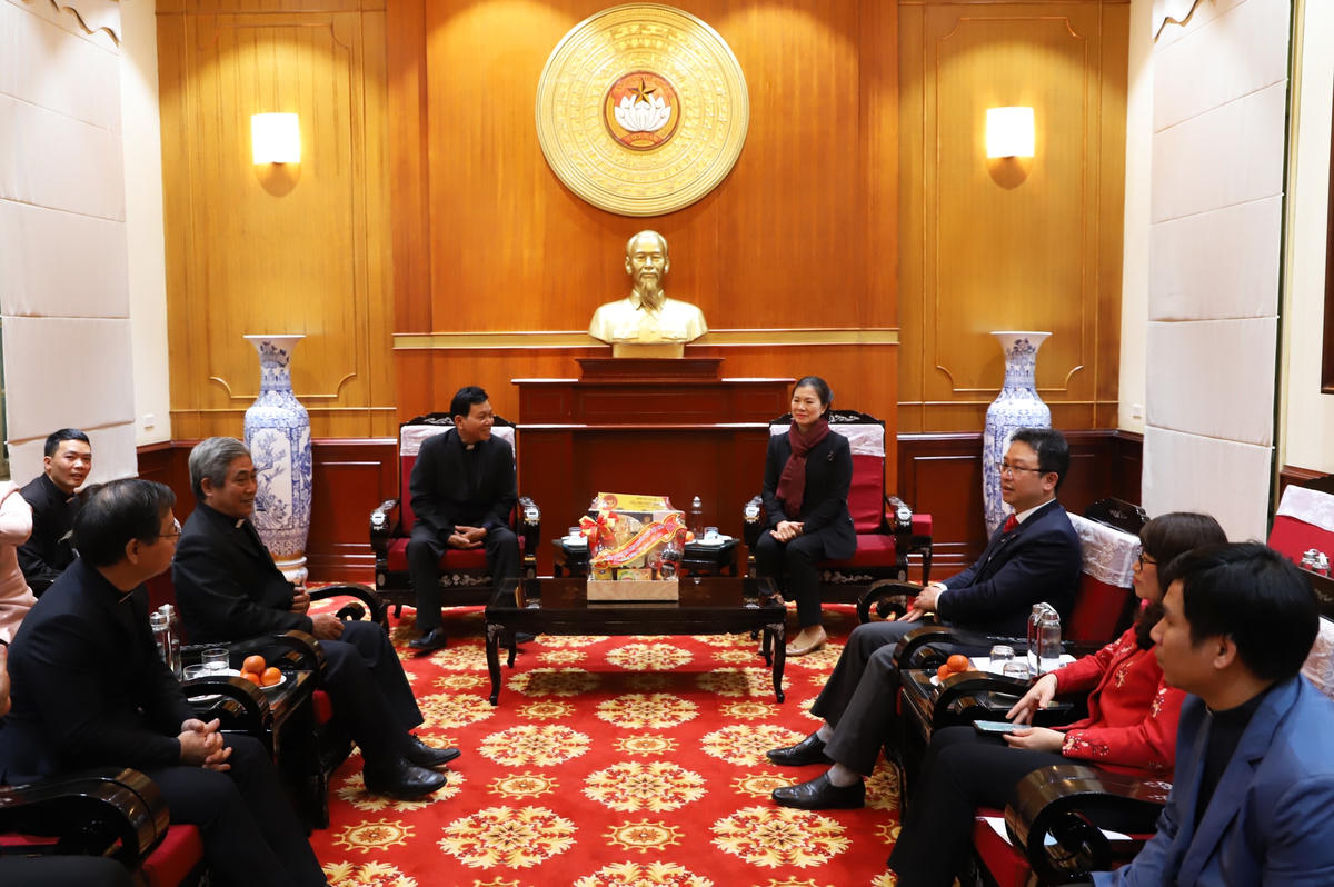 Quang cảnh buổi tiếp.