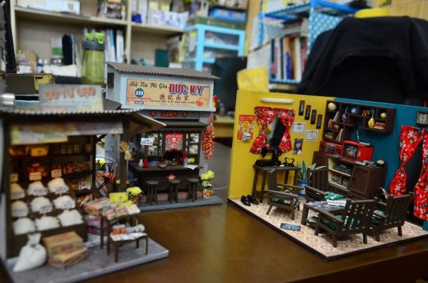 Những mô hình thu nhỏ với kích thước chỉ bằng cái móng tay. Ảnh: NVCC. 