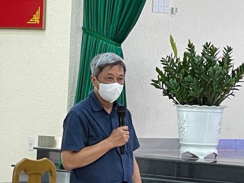 Thứ trưởng Nguyễn Trường Sơn phát biểu trong cuộc làm việc tại thị xã Tân Uyên, Bình Dương. ẢNh: Khôi Nguyễn