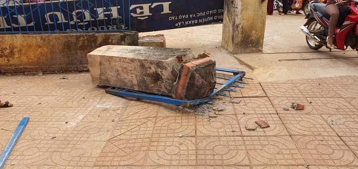 Hiện trường vụ tai nạn.