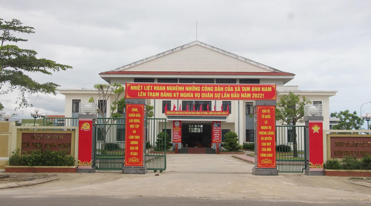 Trụ sở xã Tam Anh Nam nơi bà Trang từng công tác.