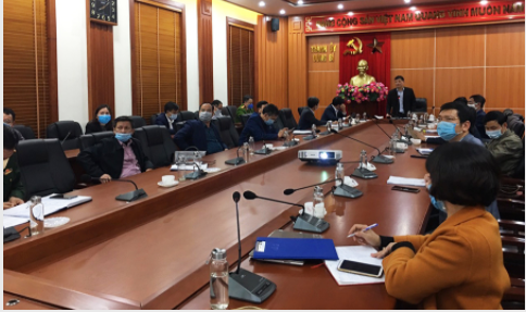 TP Uông Bí chỉ đạo tập trung truy vết F4. (Nguồn: Báo Quảng Ninh)