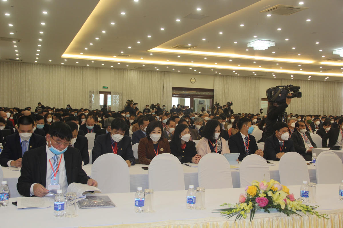 Các đại biểu dự phiên trù bị Đại hội.