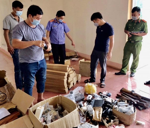 Các cơ qua chức năng đang kiểm tra đang vật.