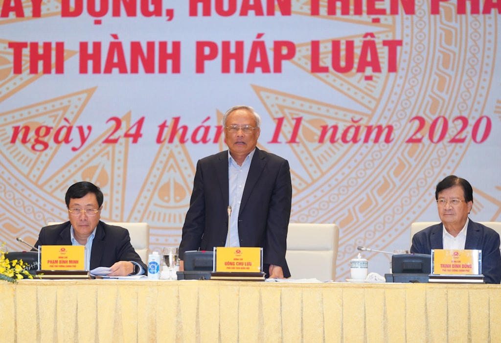 Phó Chủ tịch Quốc hội Uông Chu Lưu. Ảnh VGP/Quang Hiếu.