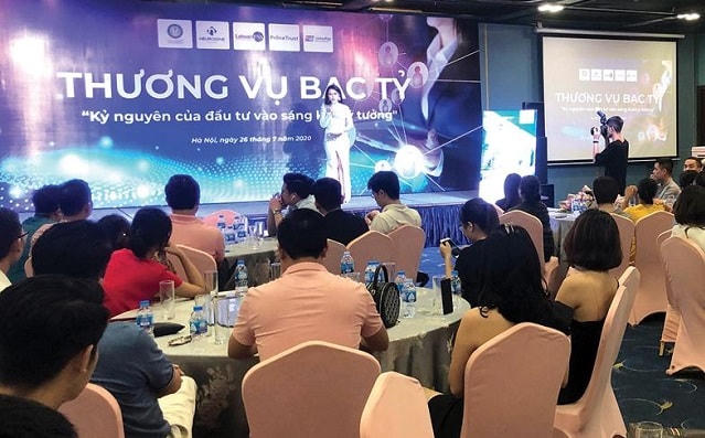 Hội thảo thương vụ bạc tỷ được tổ chức để lôi kéo nhà đầu tư tham gia góp vốn vào hệ thống đa cấp.