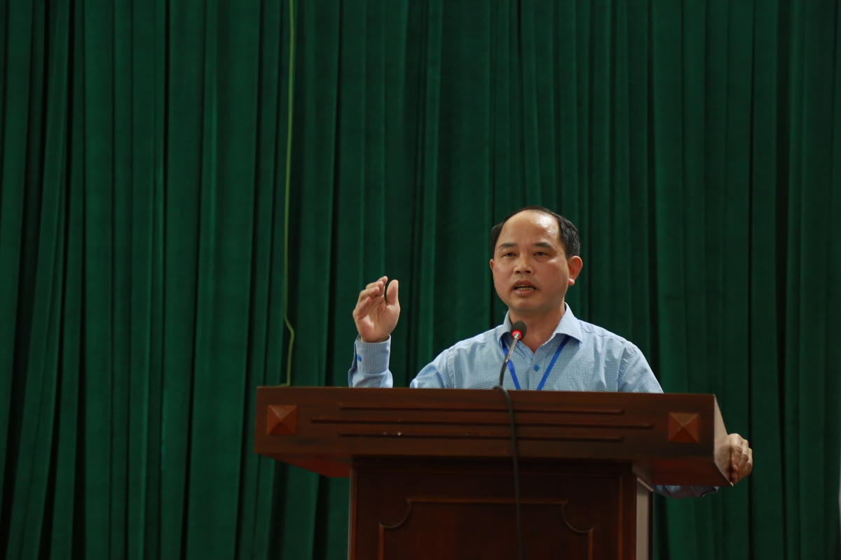 Ông Hoàng Văn Lực, Chủ tịch UBND phường Ngọc Thụy.