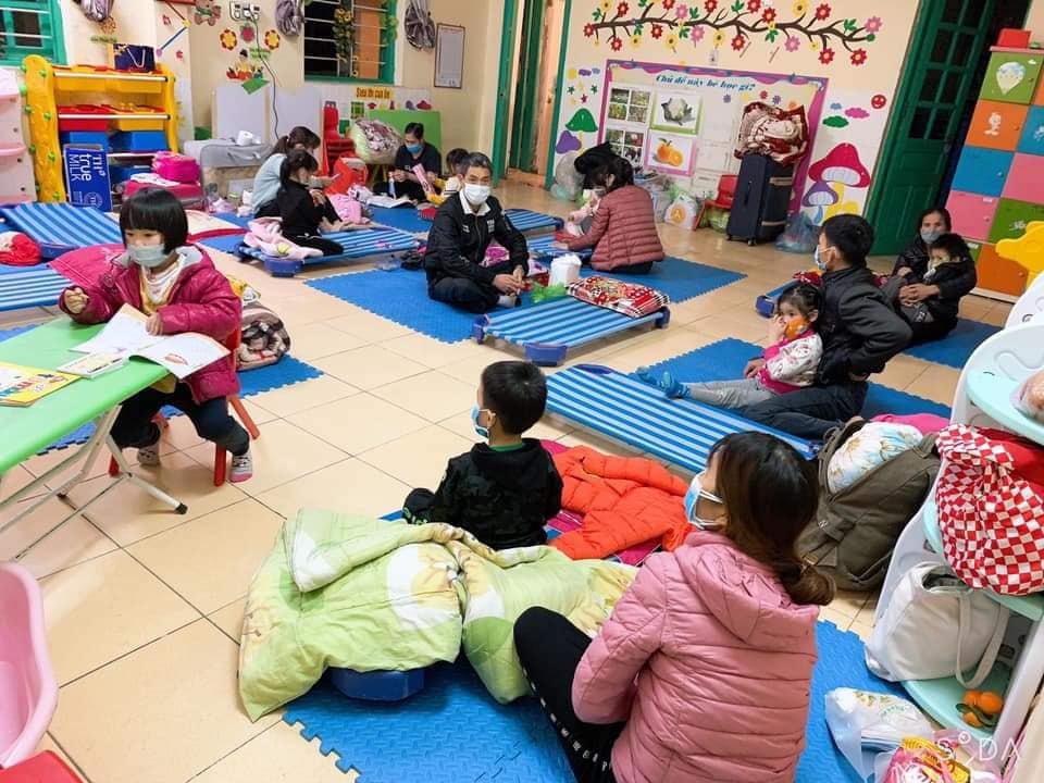 Trường Mầm non Kinh Môn cách ly.