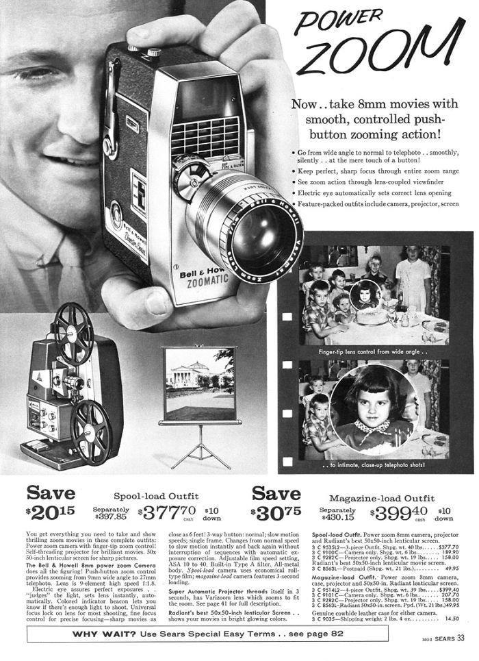 Máy ảnh Bell & Howell 8mm: 207,70 USD.