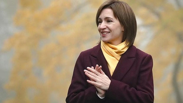 Tổng thống đắc cử Moldova, bà Maia Sandu. (Nguồn: AP).