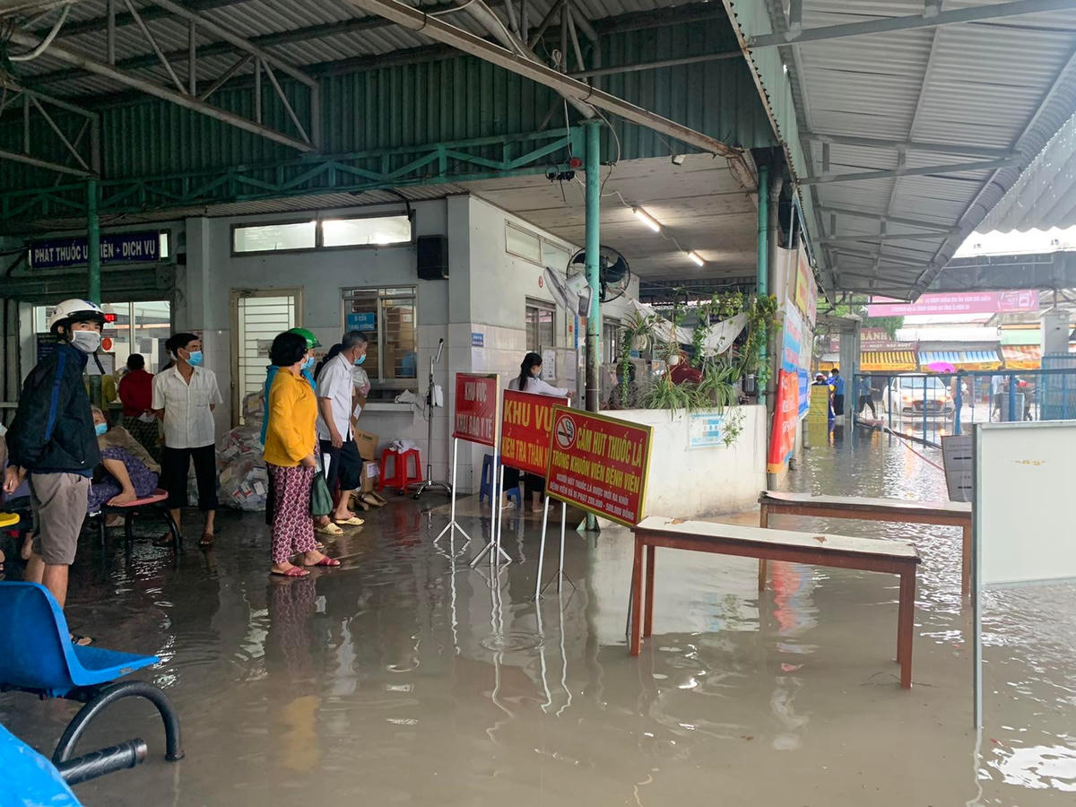 Khu vực cấp thuốc cho bệnh nhân.
