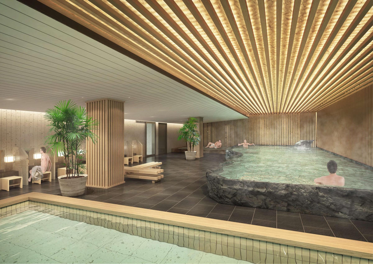 Hệ thống Onsen Spa đáp ứng nhu cầu chăm sóc sức khỏe và trị liệu của cư dân.