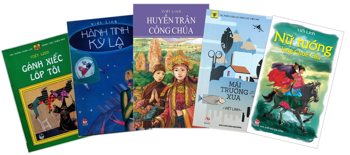 Một số đầu sách của nhà văn Viết Linh.
