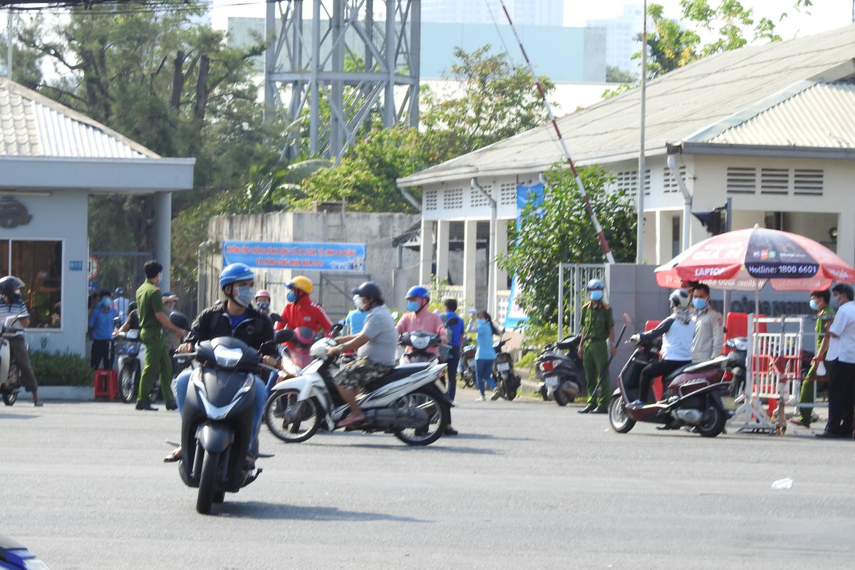 Khu công nghiệp An Đồn, nơi có 33 trường hợp dương tính với SARS-CoV-2.