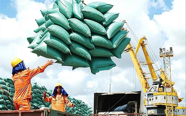 Gạo, một trong những mặt hàng xuất khẩu mạnh.